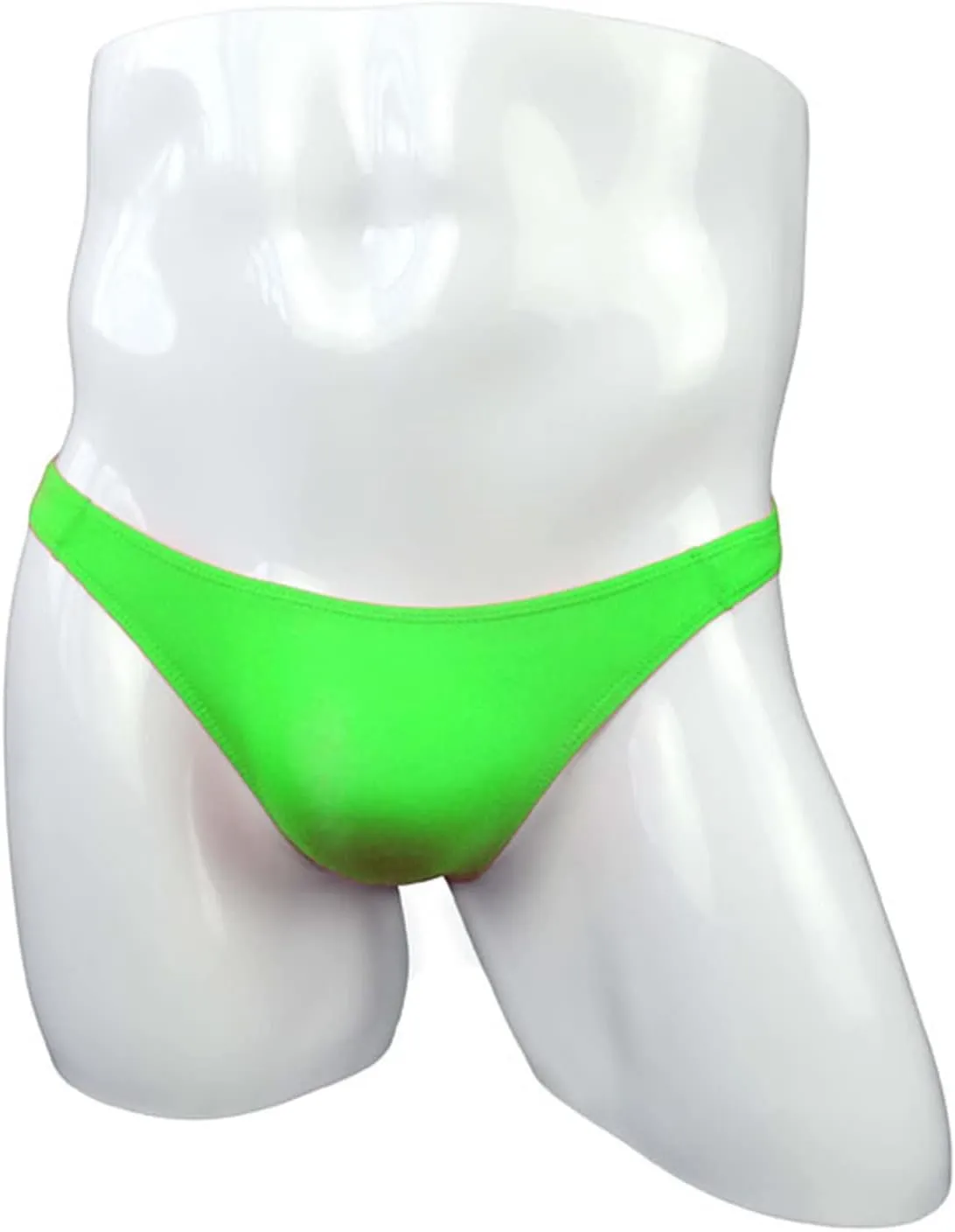 JEsilunmaMY Mens Mini Bikini Briefs Solid Color Ice Silk Low Rise Pouch Underwear Transparent Comfortable Underpants Swimwear