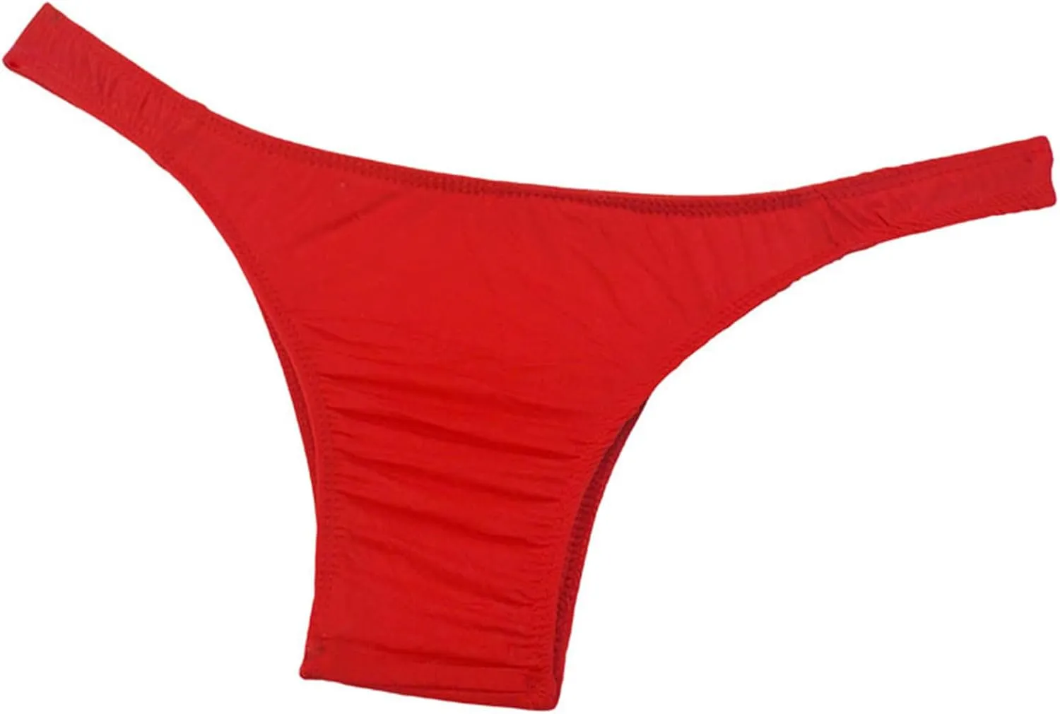 JEsilunmaMY See Through Underwear for Men Ice Silk Low Rise Pouch Mini Bikini Briefs Solid Comfortable Underpants Swimwear