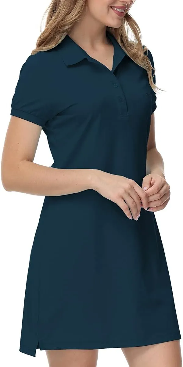 JINSHI Women T Shirt Dress Hiking/Tennis/Golf/Leisure Comfortable and Soft Athletic Dress for Women