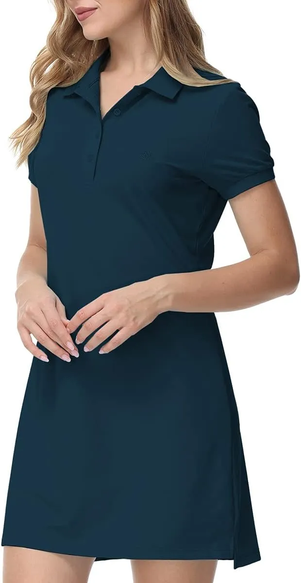 JINSHI Women T Shirt Dress Hiking/Tennis/Golf/Leisure Comfortable and Soft Athletic Dress for Women