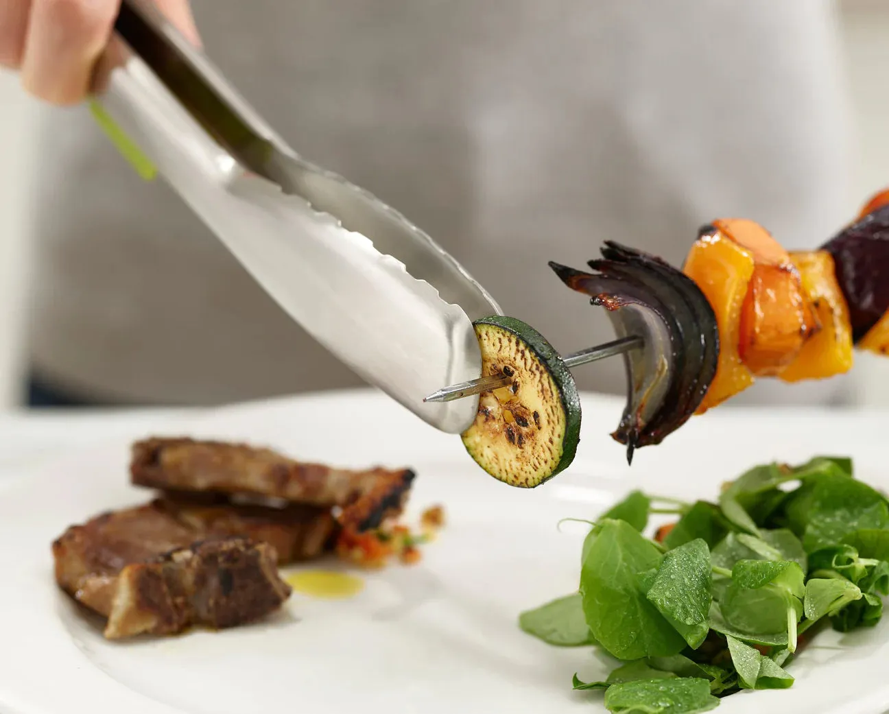 JJ Elevate Slimline Stainless-steel Tongs - Green