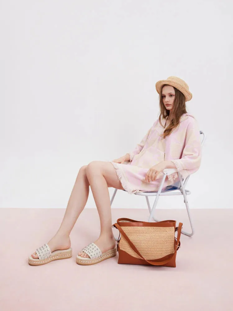 Josie Raffia Bucket Bag