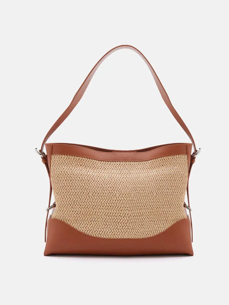 Josie Raffia Bucket Bag