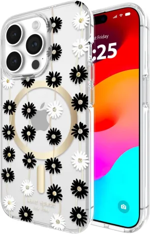 kate spade new york iPhone 15 Pro Case, Compatible with MagSafe - Daisy Chain