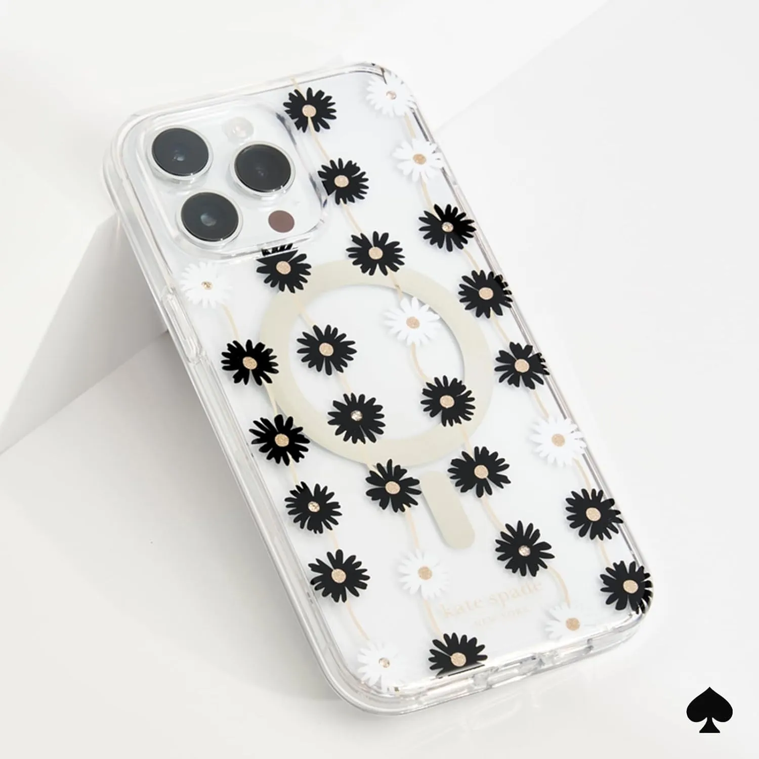 kate spade new york iPhone 15 Pro Case, Compatible with MagSafe - Daisy Chain