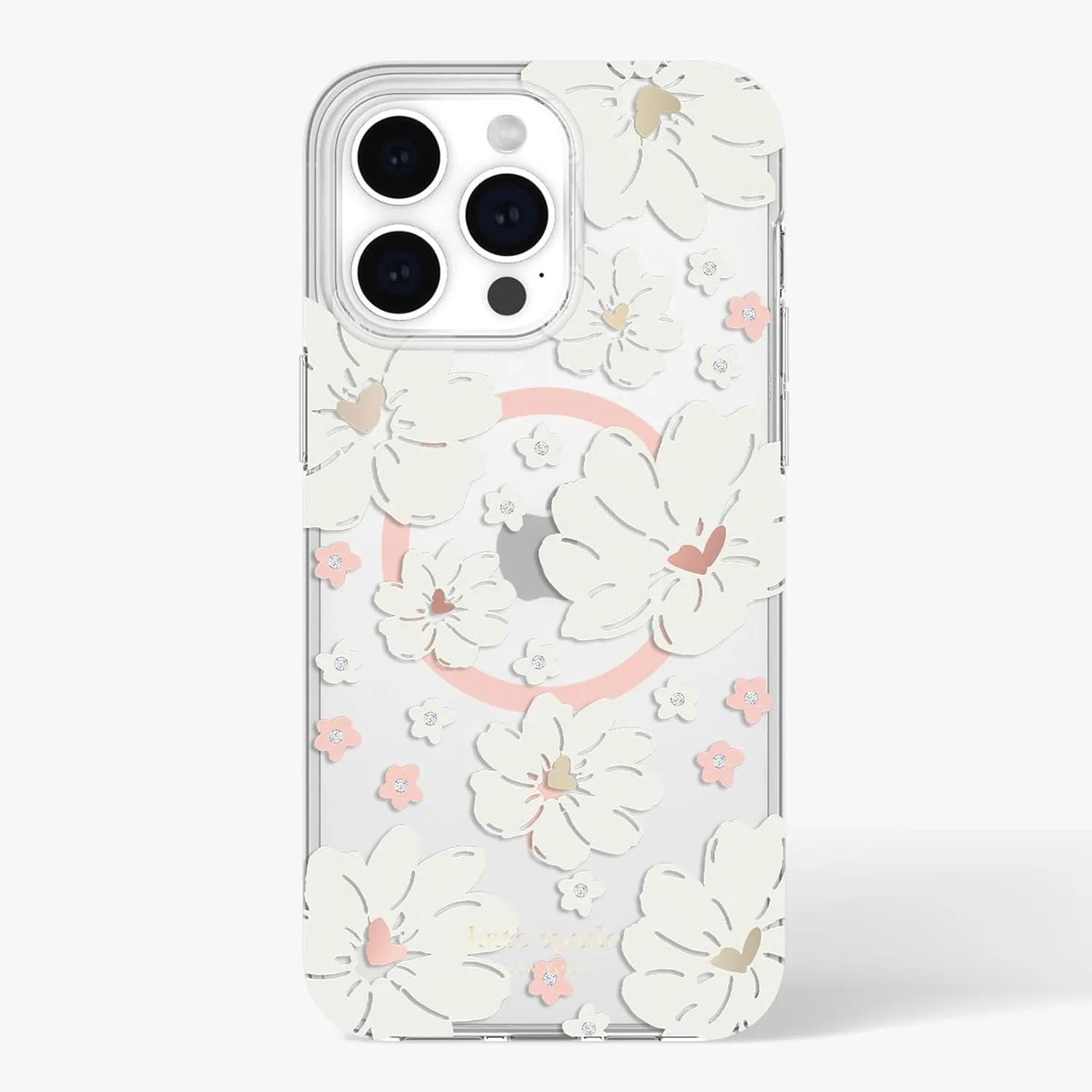 kate spade new york iPhone 15 Pro Max Case, Compatible with MagSafe - Classic Peony