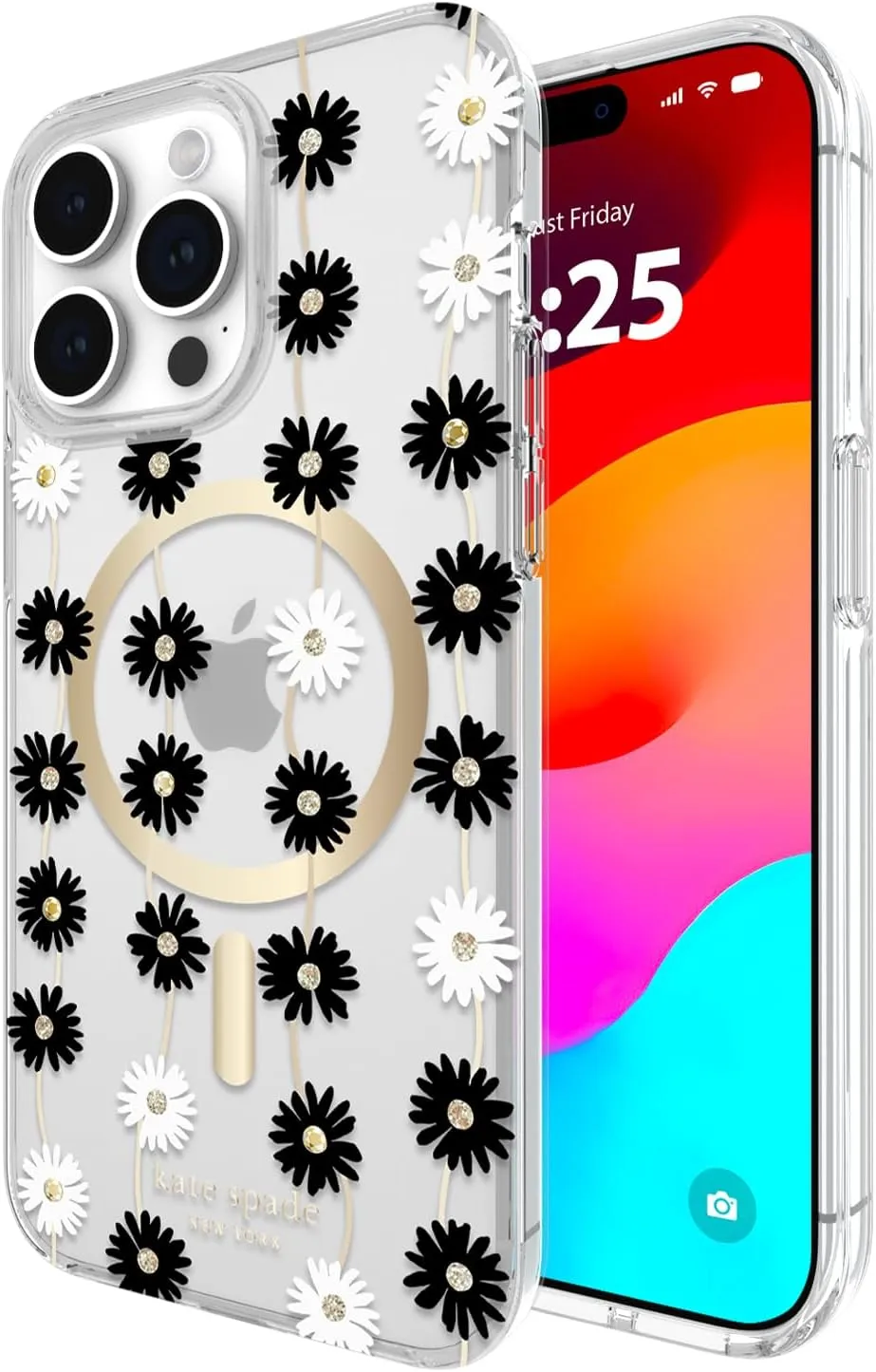 kate spade new york iPhone 15 Pro Max Case, Compatible with MagSafe - Daisy Chain