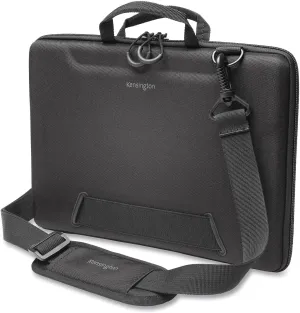 Kensington LS520 Stay-On Laptop Case for 11.6" Chromebooks & Laptops, Clamshell, Shoulder Strap, Water-Resistant (K60854WW), Grey