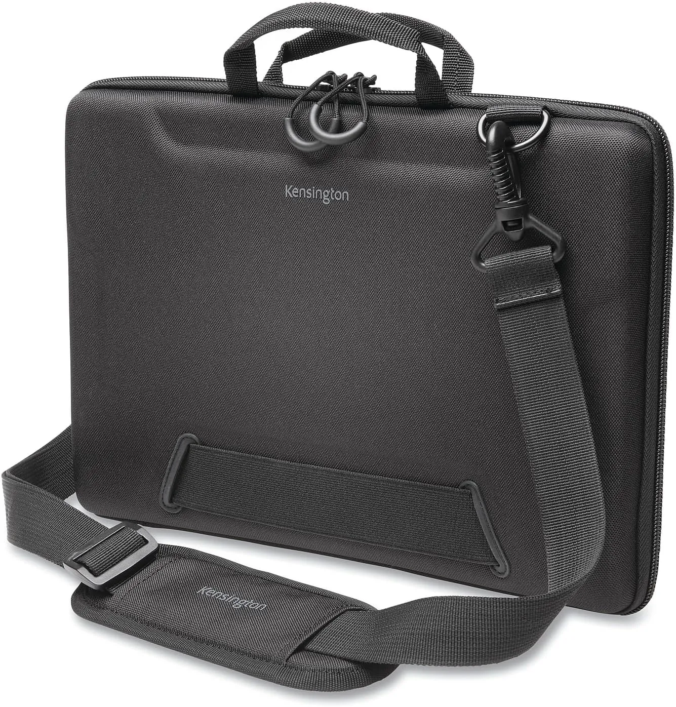 Kensington LS520 Stay-On Laptop Case for 11.6" Chromebooks & Laptops, Clamshell, Shoulder Strap, Water-Resistant (K60854WW), Grey