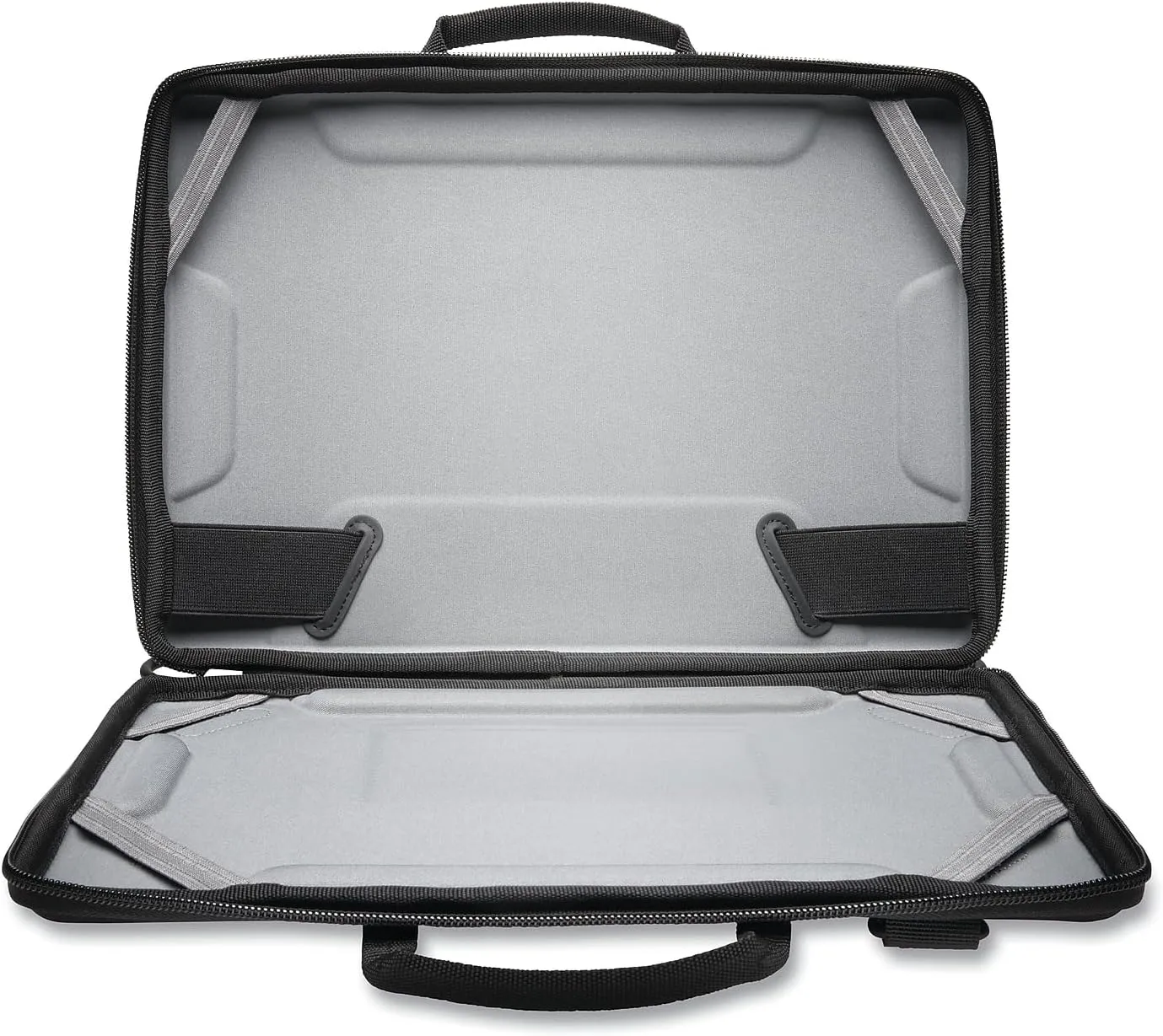 Kensington LS520 Stay-On Laptop Case for 11.6" Chromebooks & Laptops, Clamshell, Shoulder Strap, Water-Resistant (K60854WW), Grey
