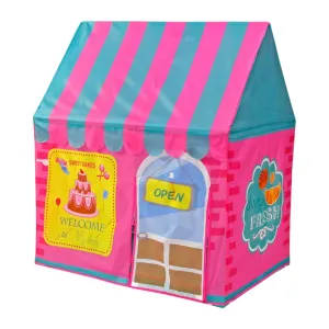 Kids Foldable Dessert House Play Tent with Shutter - Gominimo