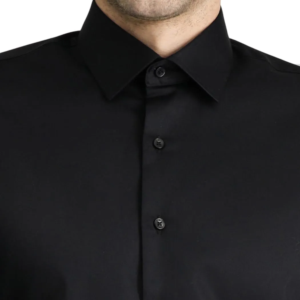 KIGILI - Men's Oxford & Non-Iron Dress Shirts- Slim Fit Long Sleeve Buttoned-Collar Solid Turkish Cotton