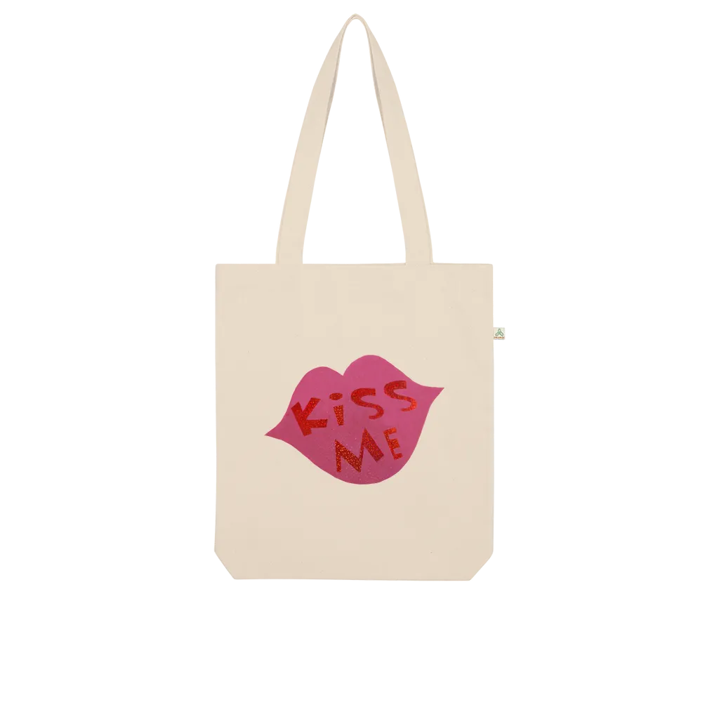 KissMe Organic Tote Bag