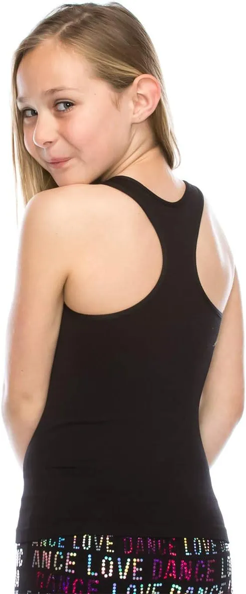 Kurve Premium Girls Seamless Supersoft Wide Strap Comfortable Racerback Tank (Made with Love in The USA)