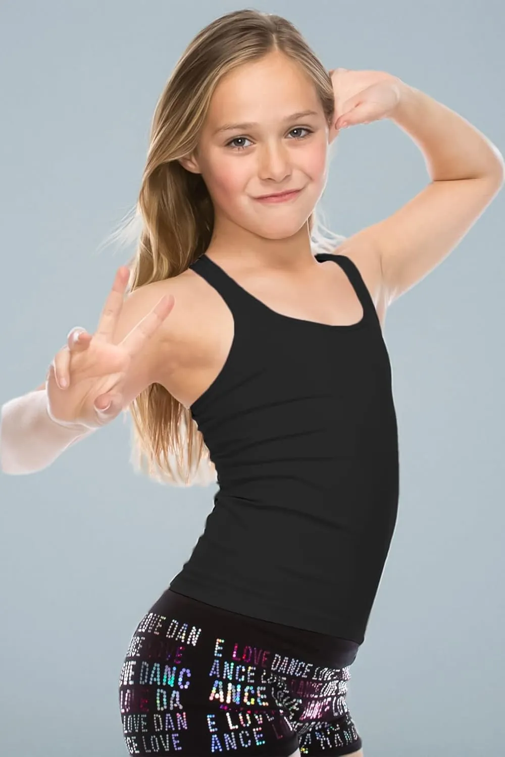 Kurve Premium Girls Seamless Supersoft Wide Strap Comfortable Racerback Tank (Made with Love in The USA)