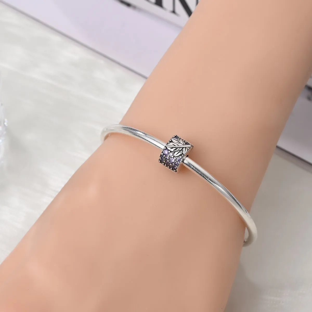 Lavender Leaf Clip Charm