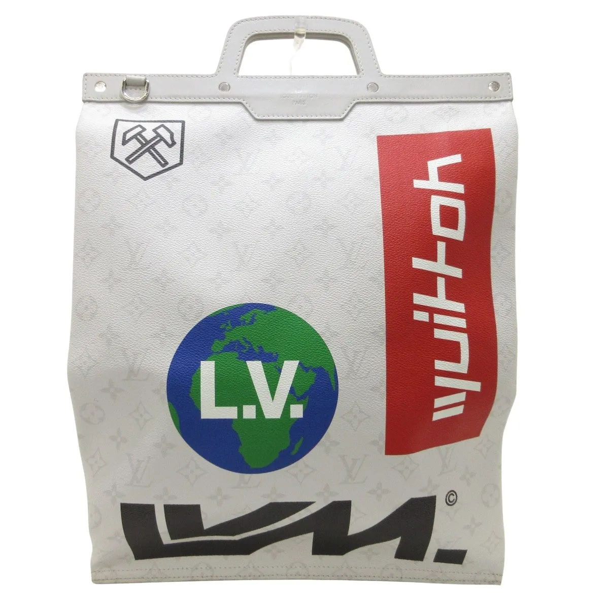Louis Vuitton Flat Vertical  Canvas Tote Bag ()