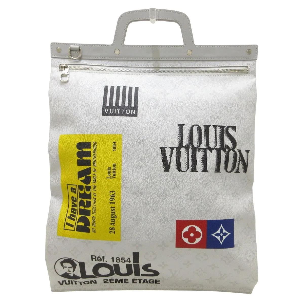 Louis Vuitton Flat Vertical  Canvas Tote Bag ()