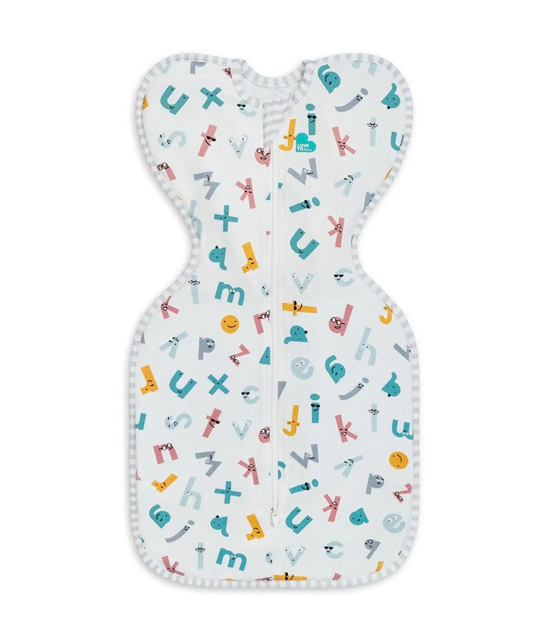 Love to Dream Swaddle UpECOVERO Moderate Alphabet Soup White