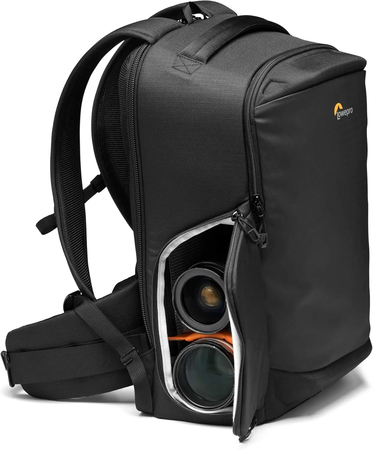 Lowepro Flipside BP 400 AW III Mirrorless and DSLR Camera Backpack - Black - with Rear Access - with Side Access - with Adjustable Dividers - for Mirrorless Like Sony 7 - LP37352-PWW