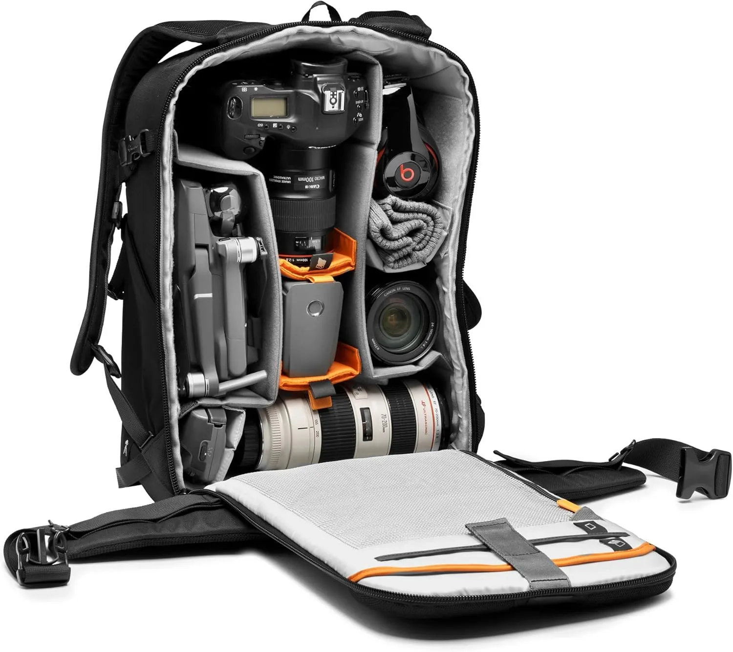 Lowepro Flipside BP 400 AW III Mirrorless and DSLR Camera Backpack - Black - with Rear Access - with Side Access - with Adjustable Dividers - for Mirrorless Like Sony 7 - LP37352-PWW