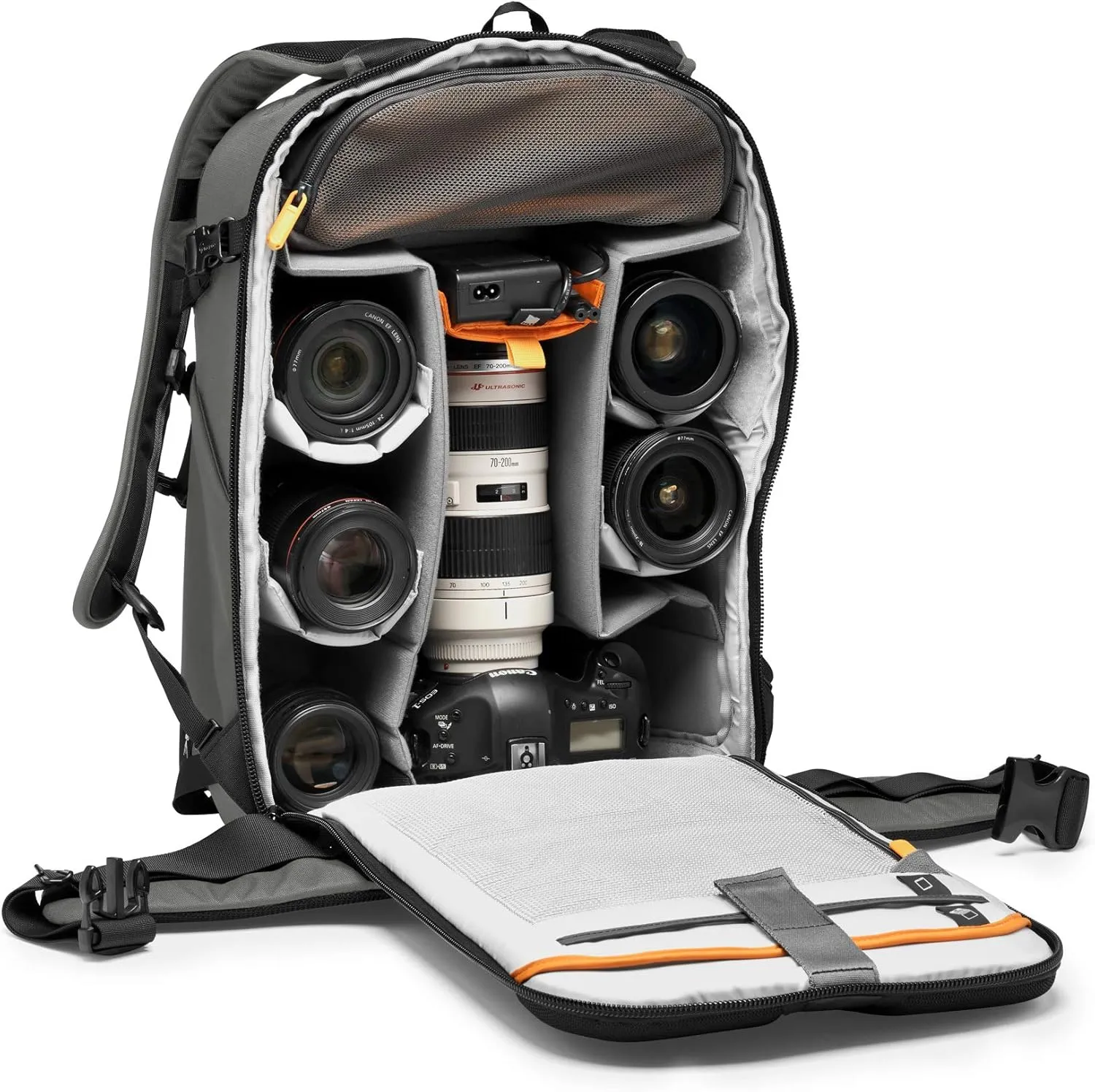 Lowepro Flipside BP 400 AW III Mirrorless and DSLR Camera Backpack - Black - with Rear Access - with Side Access - with Adjustable Dividers - for Mirrorless Like Sony 7 - LP37352-PWW