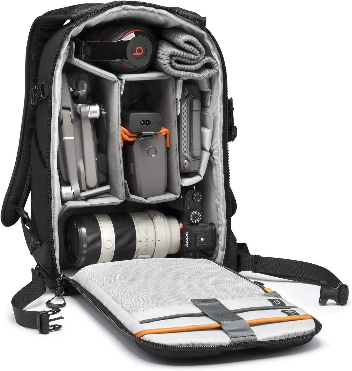 Lowepro Flipside BP 400 AW III Mirrorless and DSLR Camera Backpack - Dark Grey - with Rear Access - with Side Access - with Adjustable Dividers - for Mirrorless Like Sony 7 - LP37353-PWW
