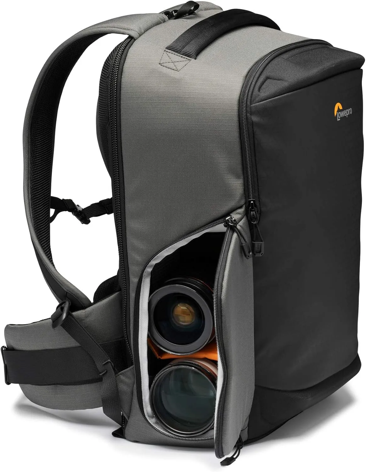 Lowepro Flipside BP 400 AW III Mirrorless and DSLR Camera Backpack - Dark Grey - with Rear Access - with Side Access - with Adjustable Dividers - for Mirrorless Like Sony 7 - LP37353-PWW