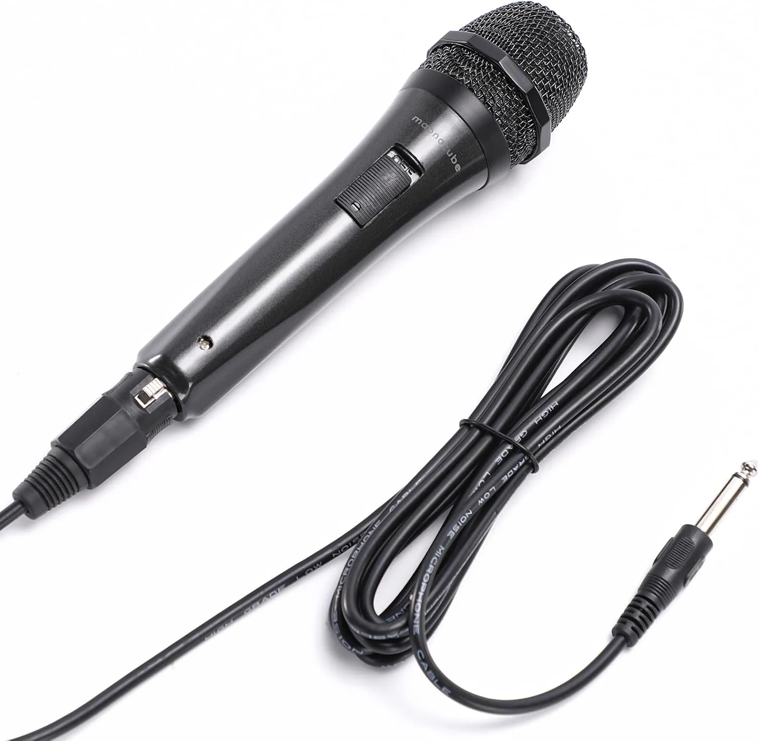 MaonoCube Dynamic Vocal Microphone, Wired Handheld Mic with Cardioid Pickup Pattern & On and Off Switch for Karaoke, Singing Speaker