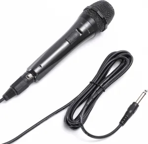 MaonoCube Dynamic Vocal Microphone, Wired Handheld Mic with Cardioid Pickup Pattern & On and Off Switch for Karaoke, Singing Speaker