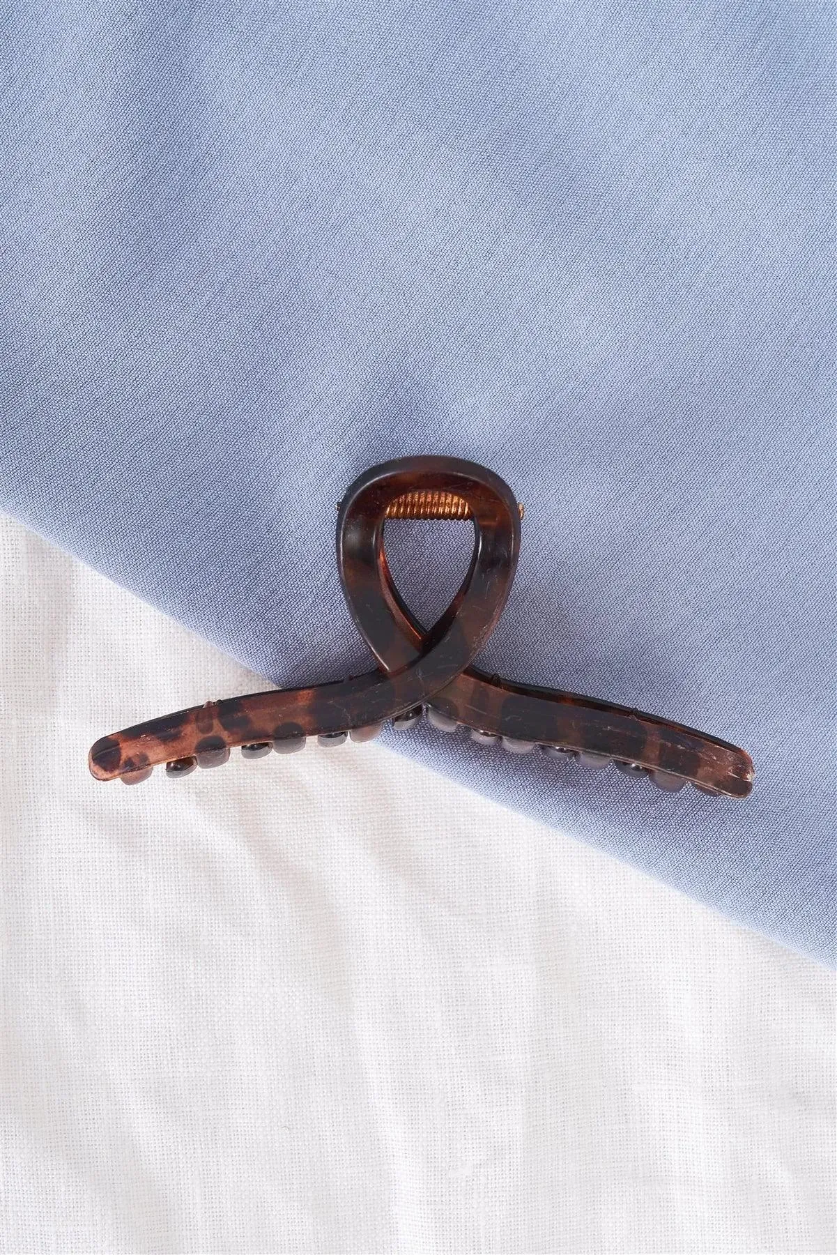 Matted Tortoise Open Loop Claw Hair Clip /3 Pieces