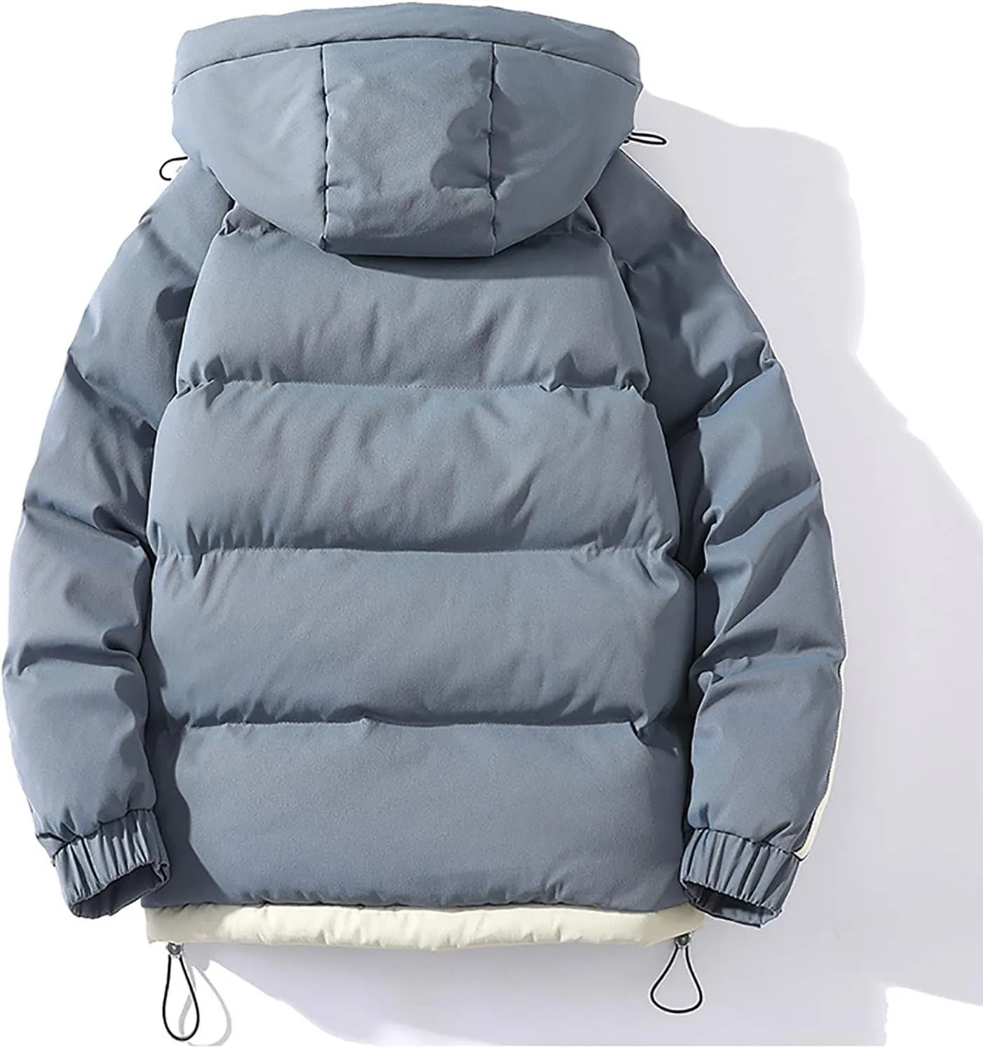 Men's Down Padded Cotton Jacket Thick Winter Coat Zip Up Comfortable Sportswear Oversize Couple Outfit