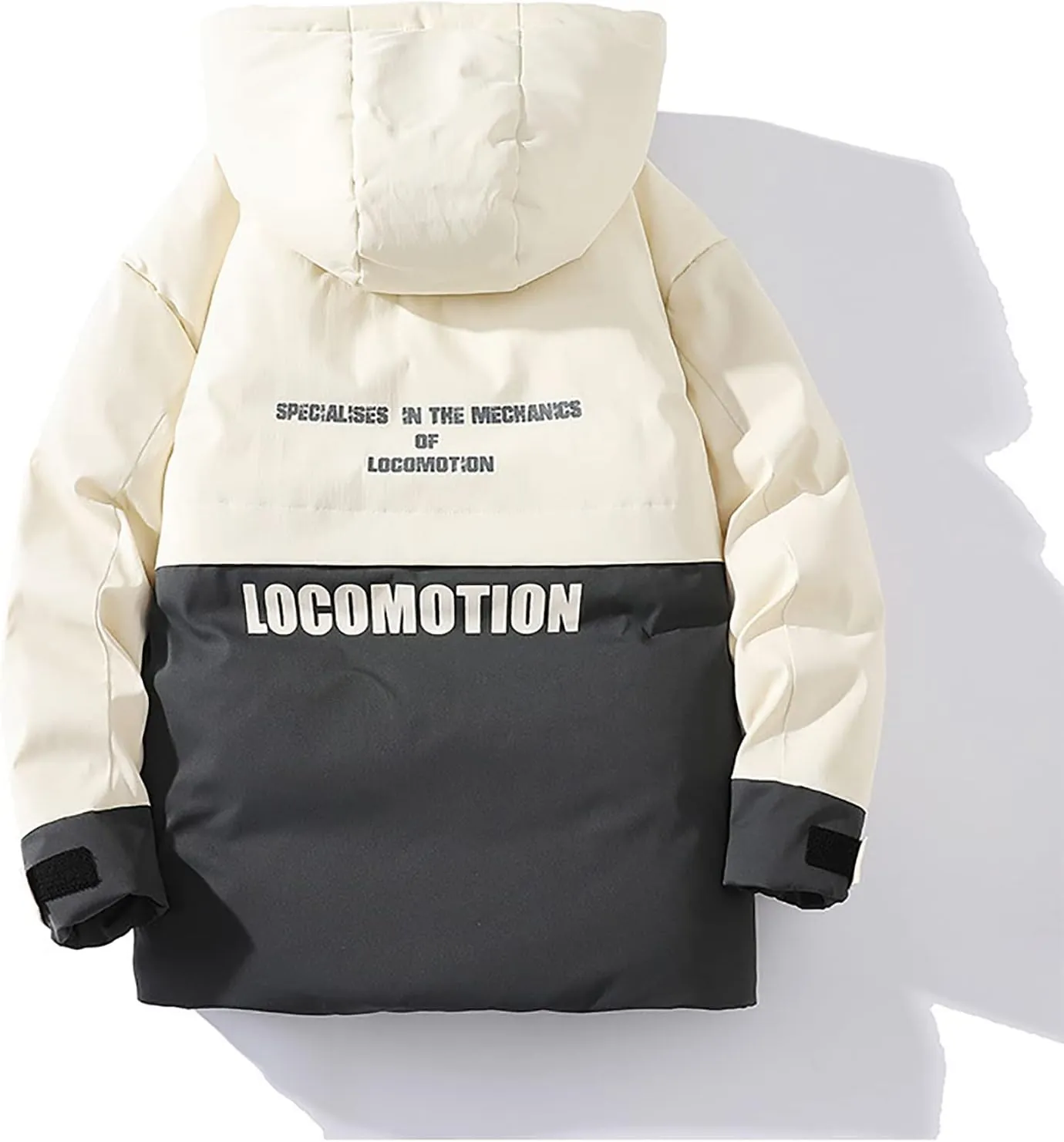 Men's Down Padded Cotton Jacket Thick Winter Embroidery Coat Zip Up Comfortable Sportswear Oversize Outfit