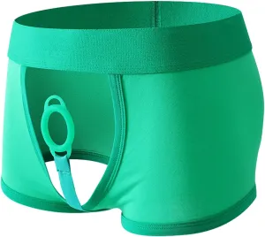 Men's Sexy Open Front Underwear Soft Comfortable Briefs Men's Sexy Panties Lingerie Hollow Thong Brief Underpants