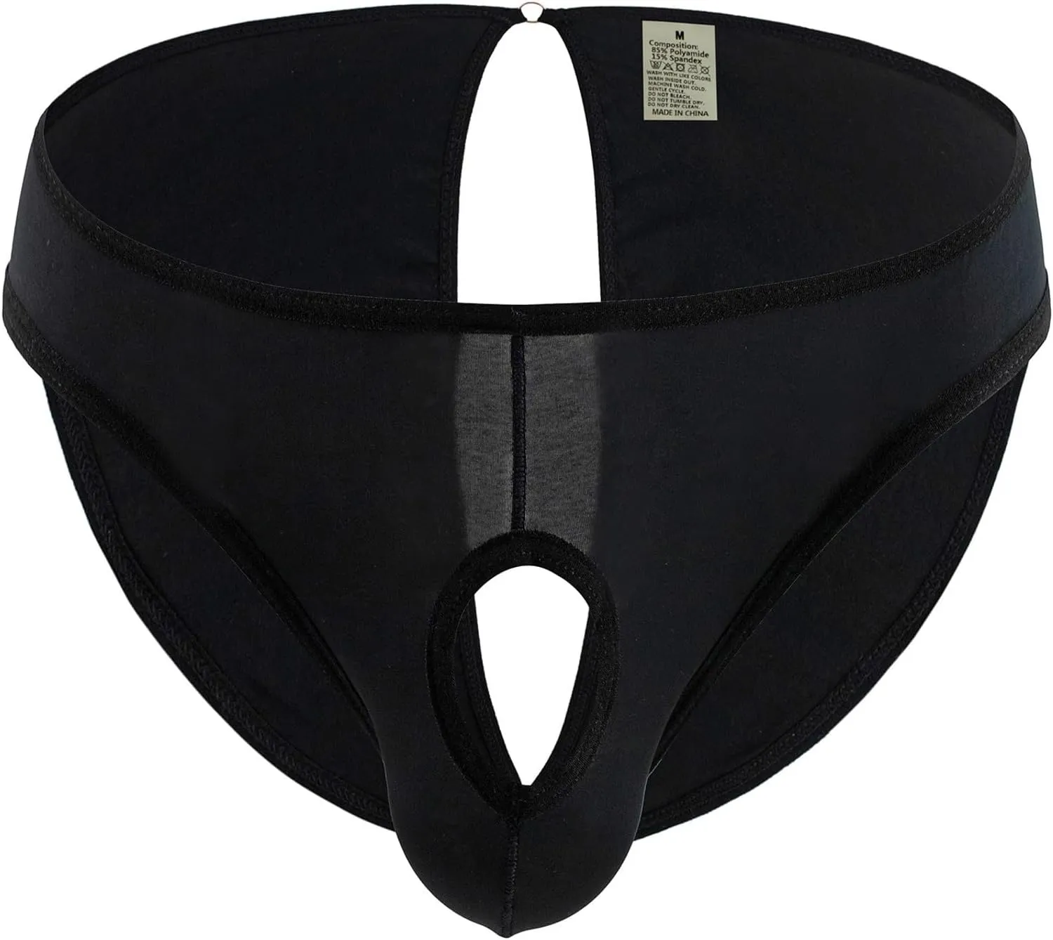 Men's Sexy Open Front Underwear Soft Comfortable Briefs Men's Sexy Panties Lingerie Hollow Thong Brief Underpants