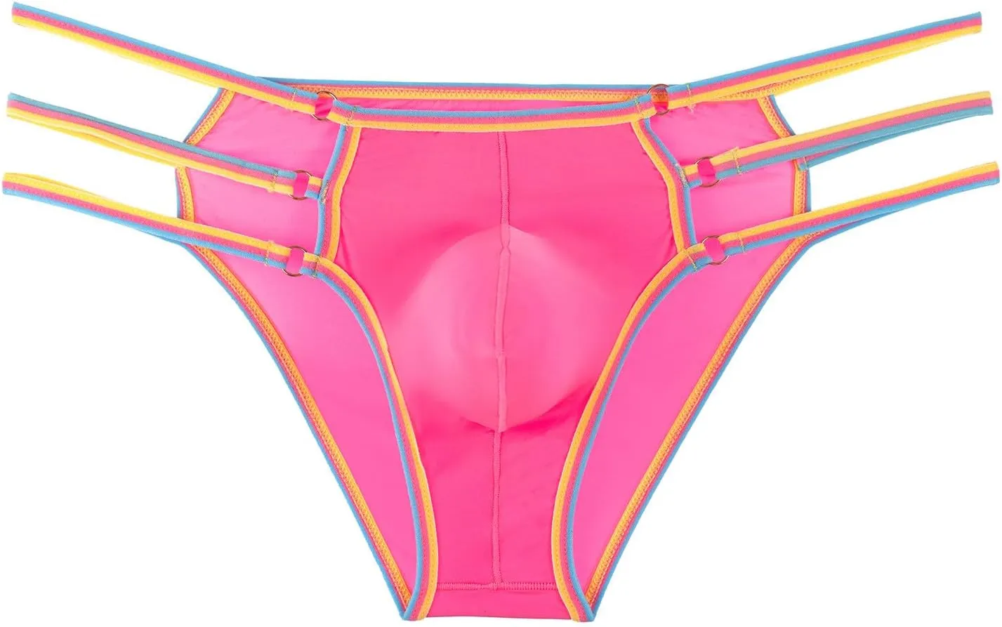 Mens String Thong Bulge Pouch Bikini Briefs, Strappy G-String Underwear, Sexy Lingerie Comfortable Panties