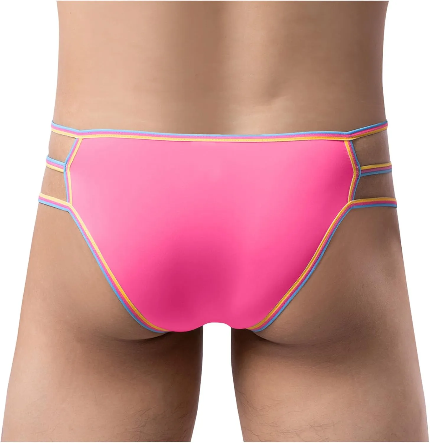 Mens String Thong Bulge Pouch Bikini Briefs, Strappy G-String Underwear, Sexy Lingerie Comfortable Panties