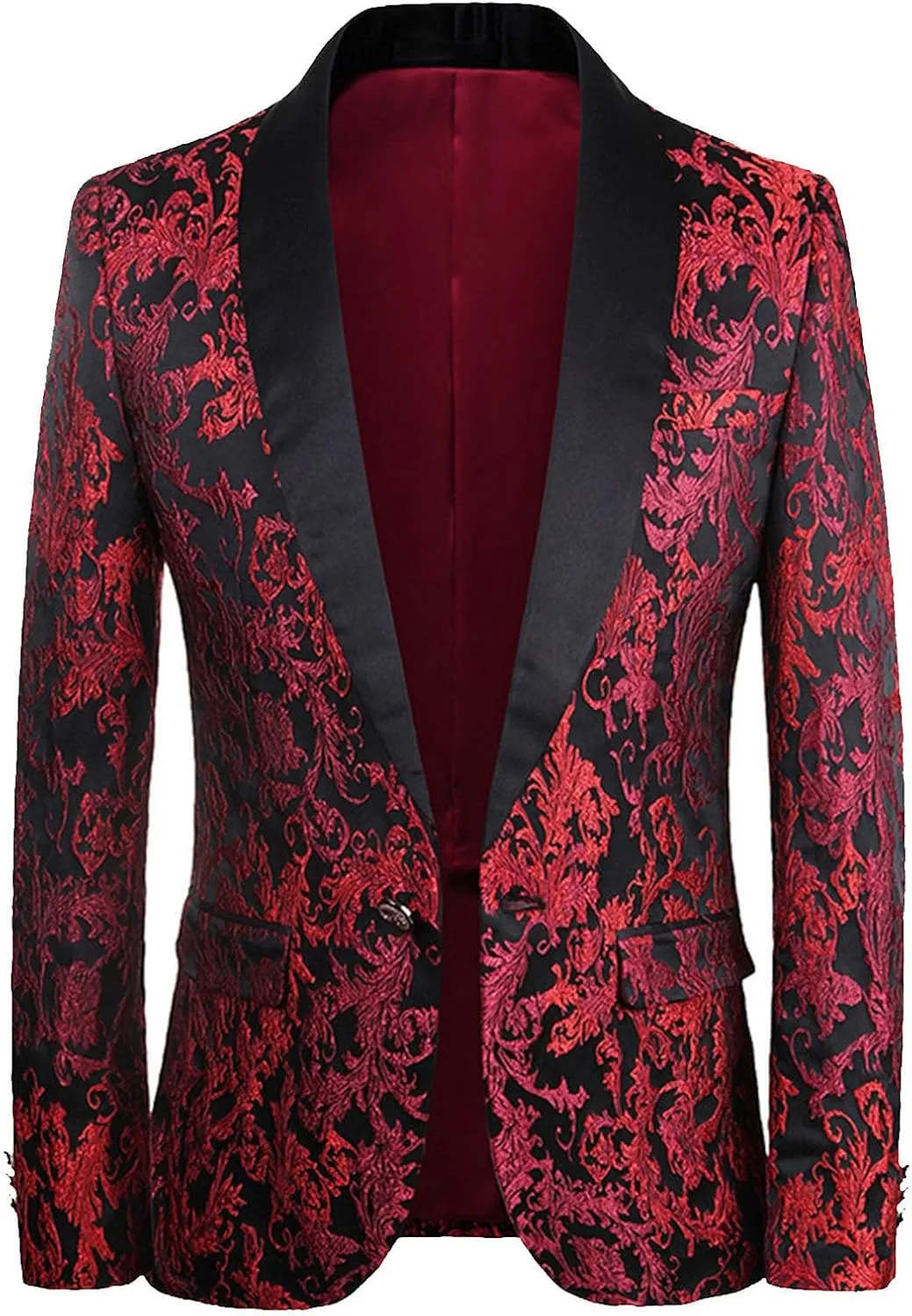 Mens Suit Casual Two- Suit Love Printed Coat Jacket Pants Suit Comfortable Soft Vest Pant Suits for Men Big and Tall