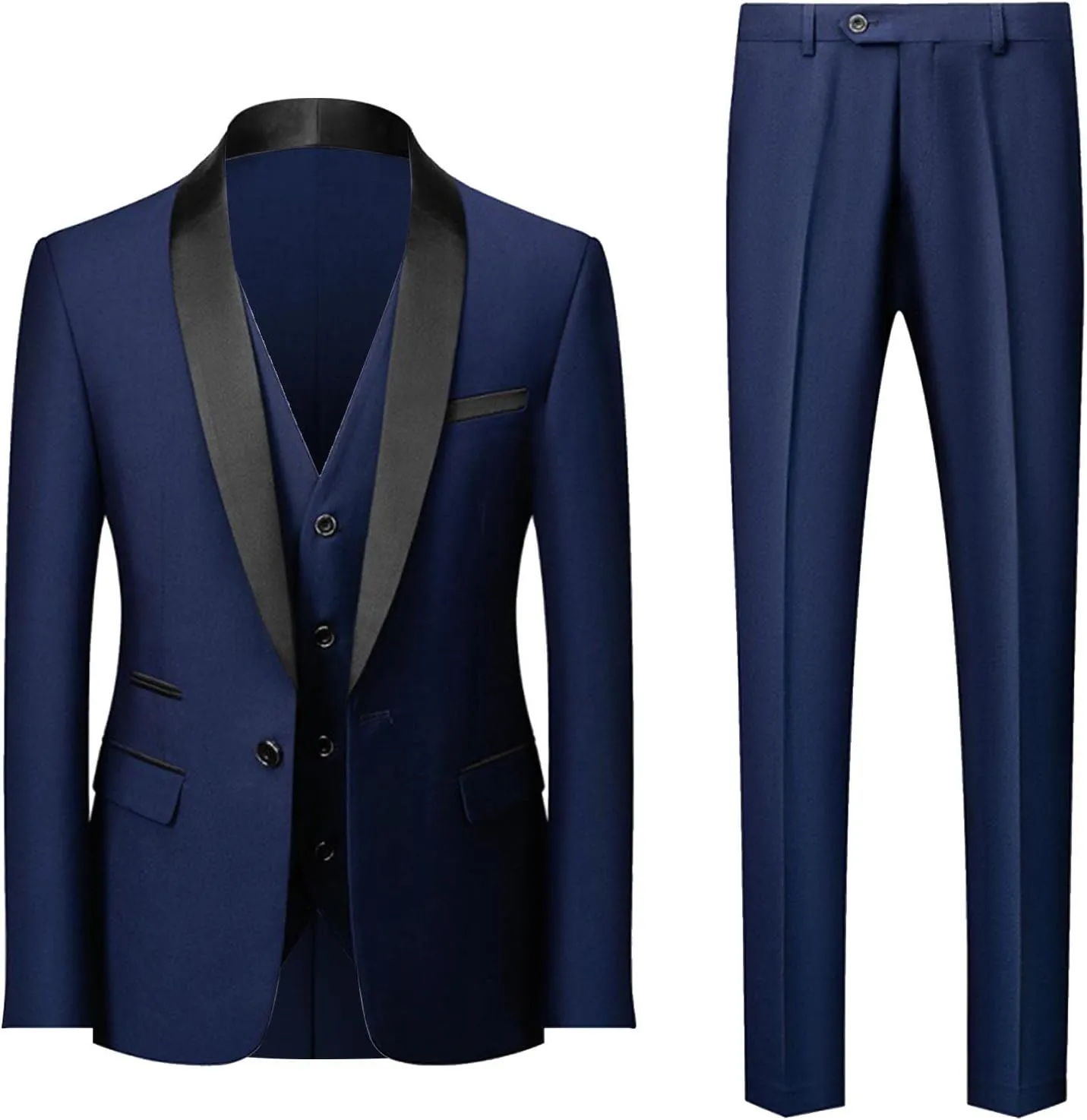 Mens Suit Casual Two- Suit Love Printed Coat Jacket Pants Suit Comfortable Soft Vest Pant Suits for Men Big and Tall