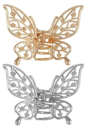 Metal Y2K Butterfly Hair Claw- More Styles Available!