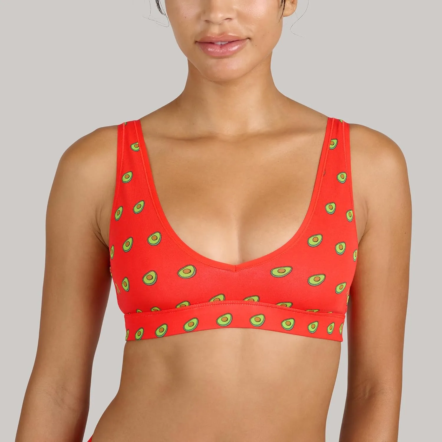 MeUndies Stretch Organic Cotton V-Neck Bra  Comfortable Bralette for Women  No Underwire - Amazon Exclusive Fabric