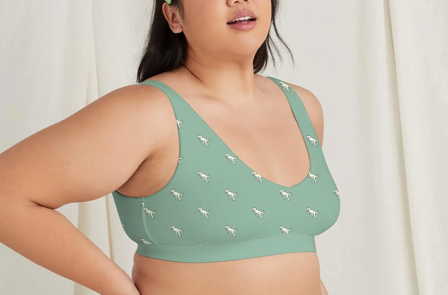 MeUndies Stretch Organic Cotton V-Neck Bra  Comfortable Bralette for Women  No Underwire - Amazon Exclusive Fabric