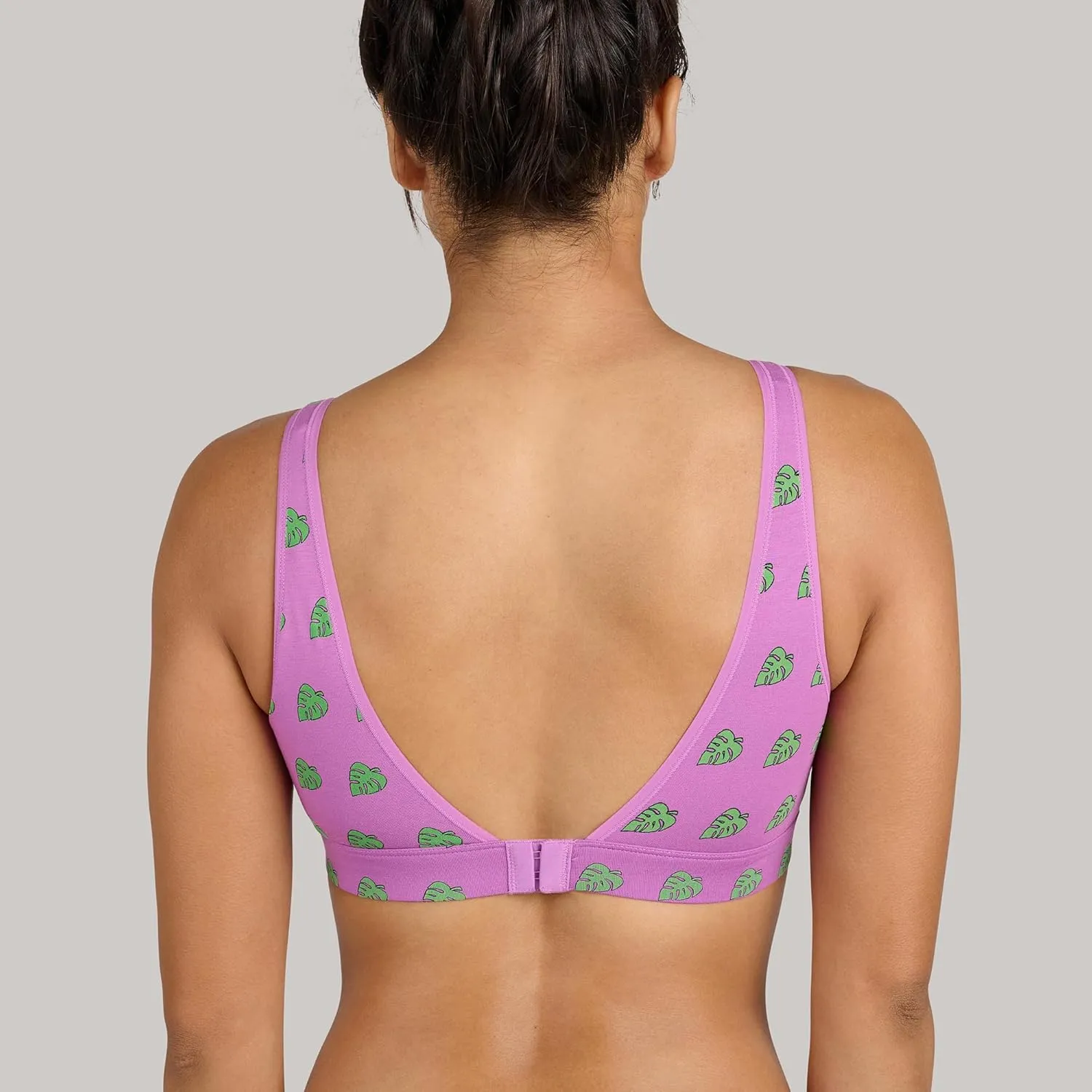 MeUndies Stretch Organic Cotton V-Neck Bra  Comfortable Bralette for Women  No Underwire - Amazon Exclusive Fabric