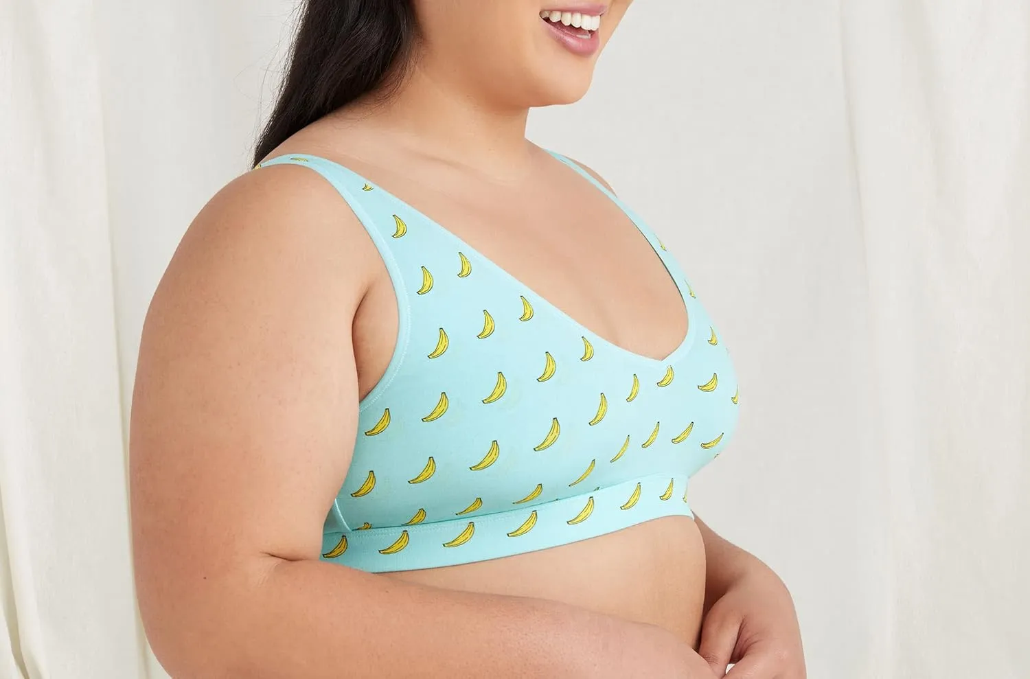 MeUndies Stretch Organic Cotton V-Neck Bra  Comfortable Bralette for Women  No Underwire - Amazon Exclusive Fabric