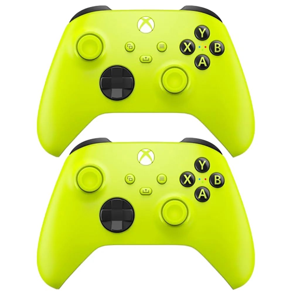 Microsoft QAU-00021 Xbox Wireless Controller for Xbox Series X/S Electric Volt 2 Pack