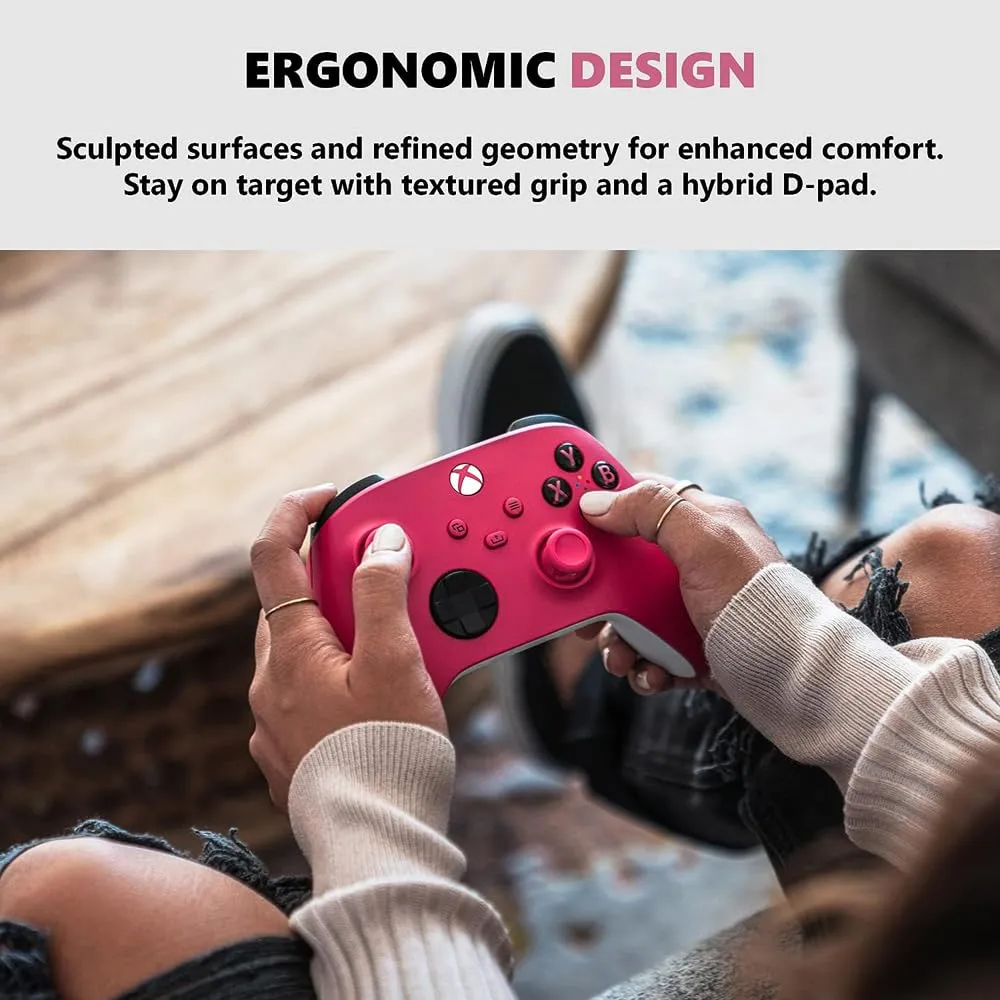 Microsoft QAU-00082 Xbox Wireless Controller Deep Pink 2 Pack