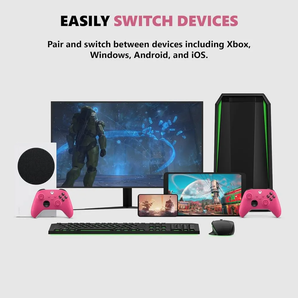 Microsoft QAU-00082 Xbox Wireless Controller Deep Pink 2 Pack