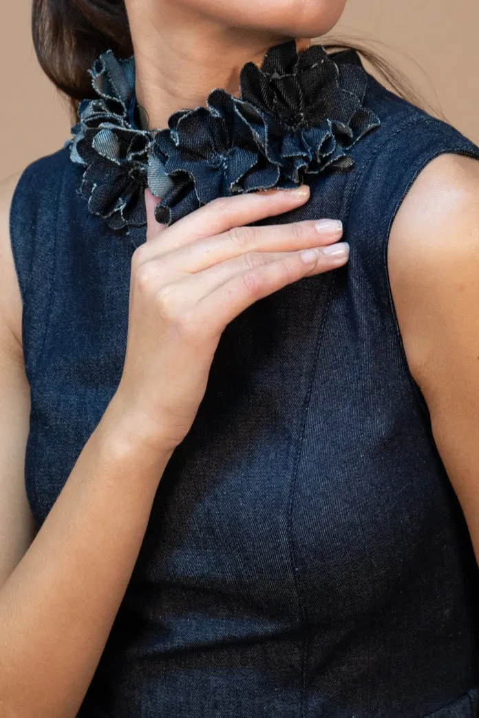 Midnight Navy Layered Dress