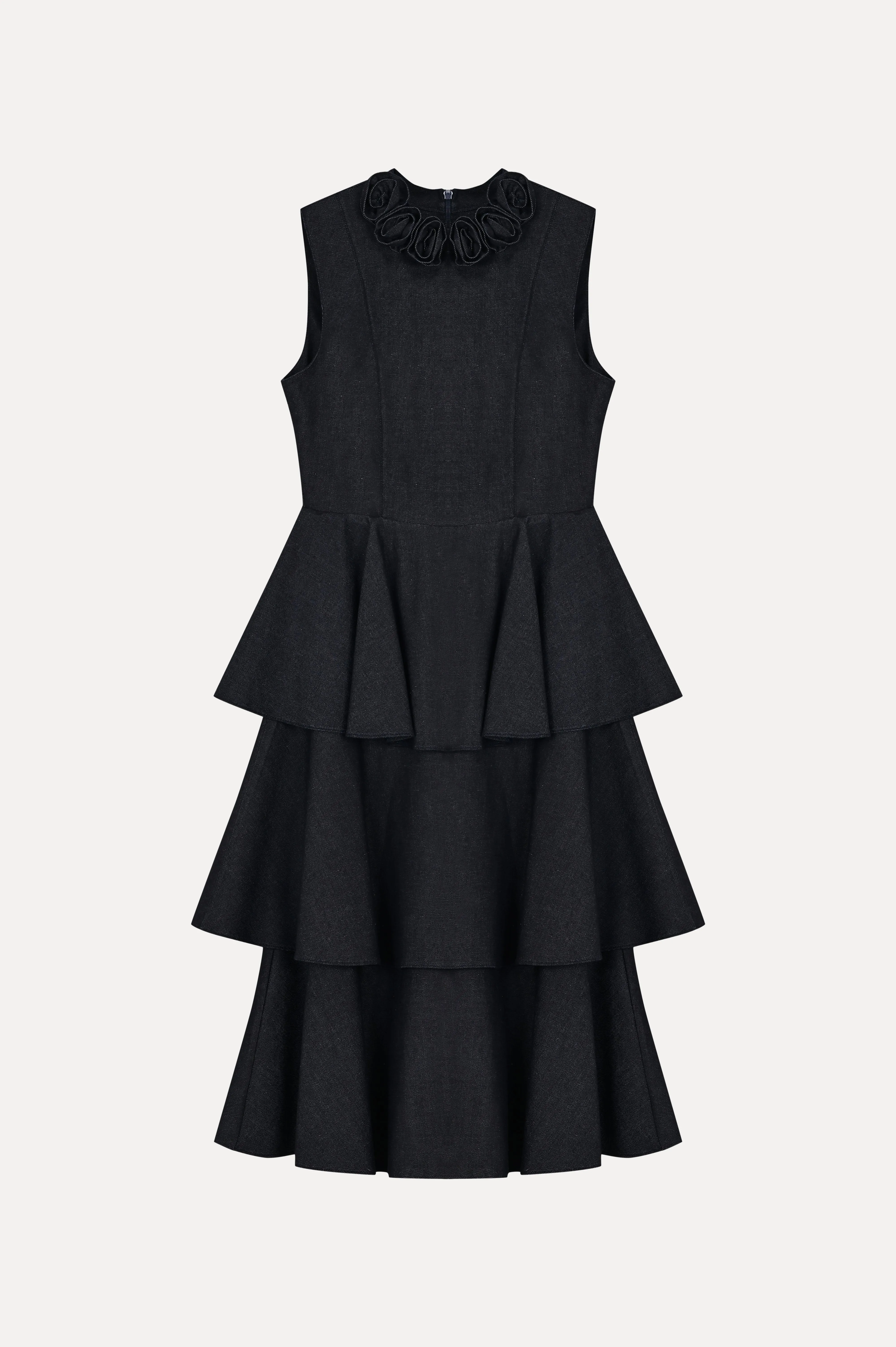 Midnight Navy Layered Dress