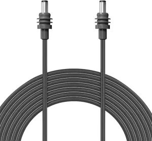 Mini DC Power Cable, 75FT 20AWG Satellite DC Power Extension Cord, IP68 Water Resistant Mini Cable for Indoor Outdoor, Plug and Play